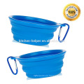 Venta al por mayor de alimentos de grado privado de viaje de silicona plegable plegable Pet Bowl para gatos y perros / plegable Pet Dog Cat Bowl